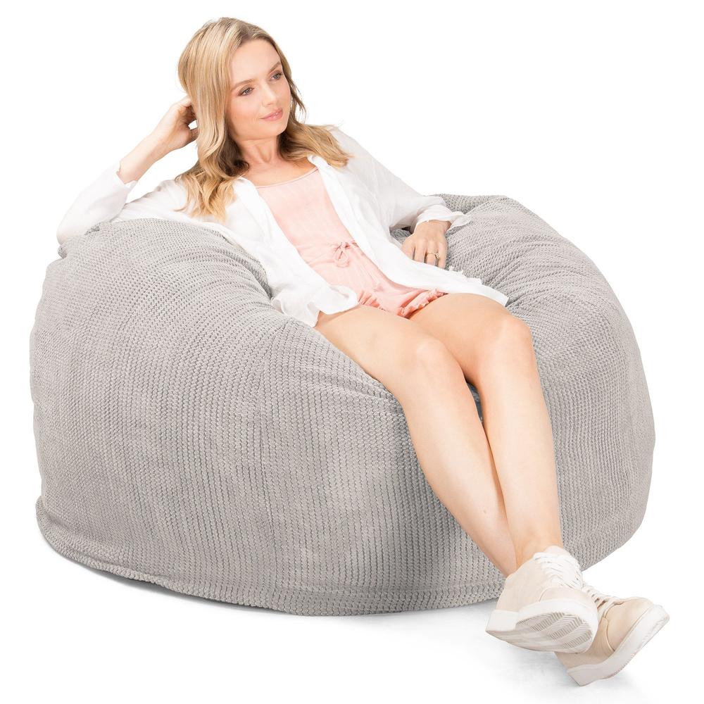 CloudSac 510 XL Memory-Schaum Sitzsack - Pom-Pom Creme - Image 3