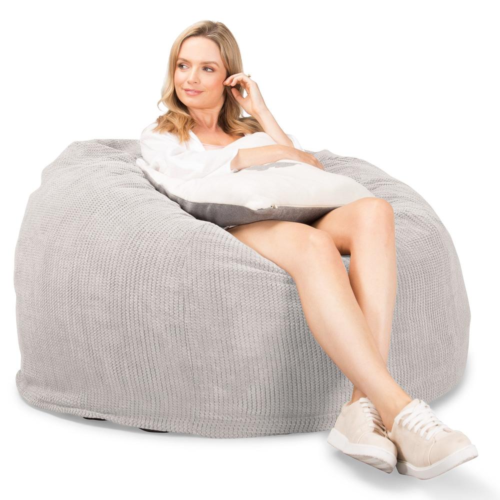 CloudSac 510 XL Memory-Schaum Sitzsack - Pom-Pom Creme - Image 4