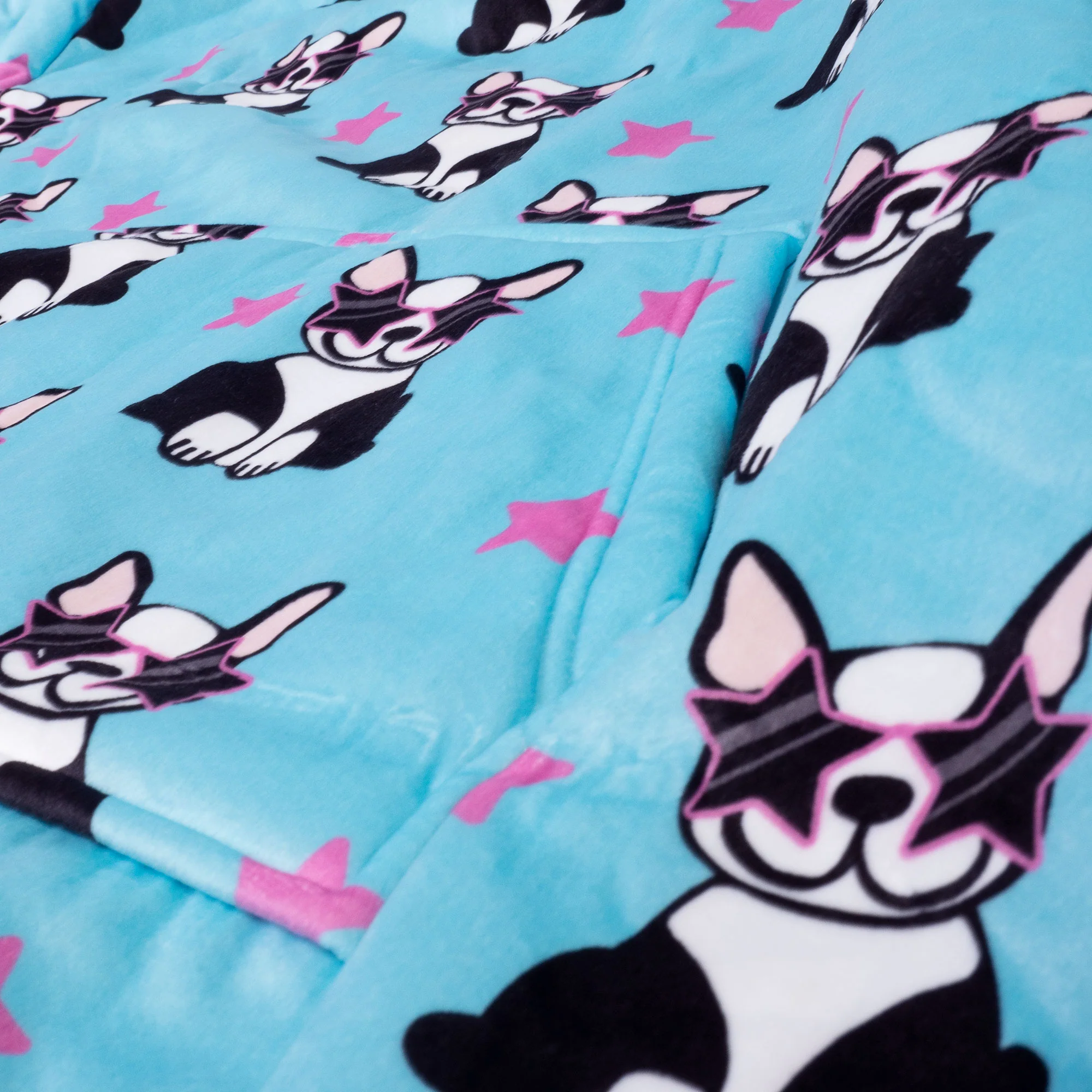 Hoodie Decke für Erwachsene - Fleece Mops - Image 5