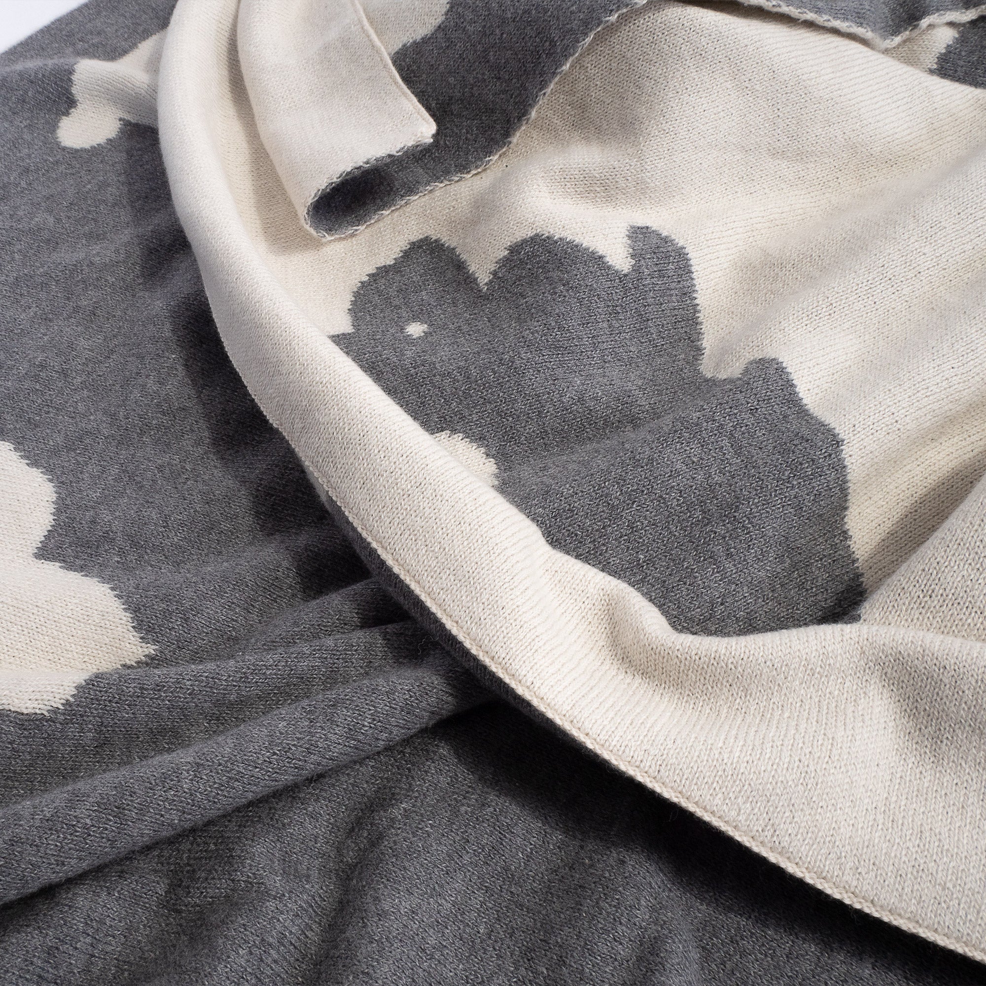 Kinder Kuscheldecke / Tagesdecke - Gestrickte Hase - Image 5