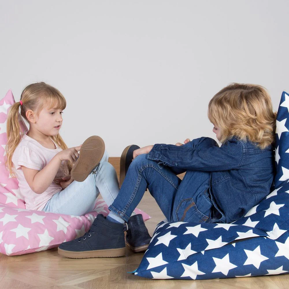 Kinder Sitzsack Gaming 1-6 jahren - Druck Pink Star - Image 5