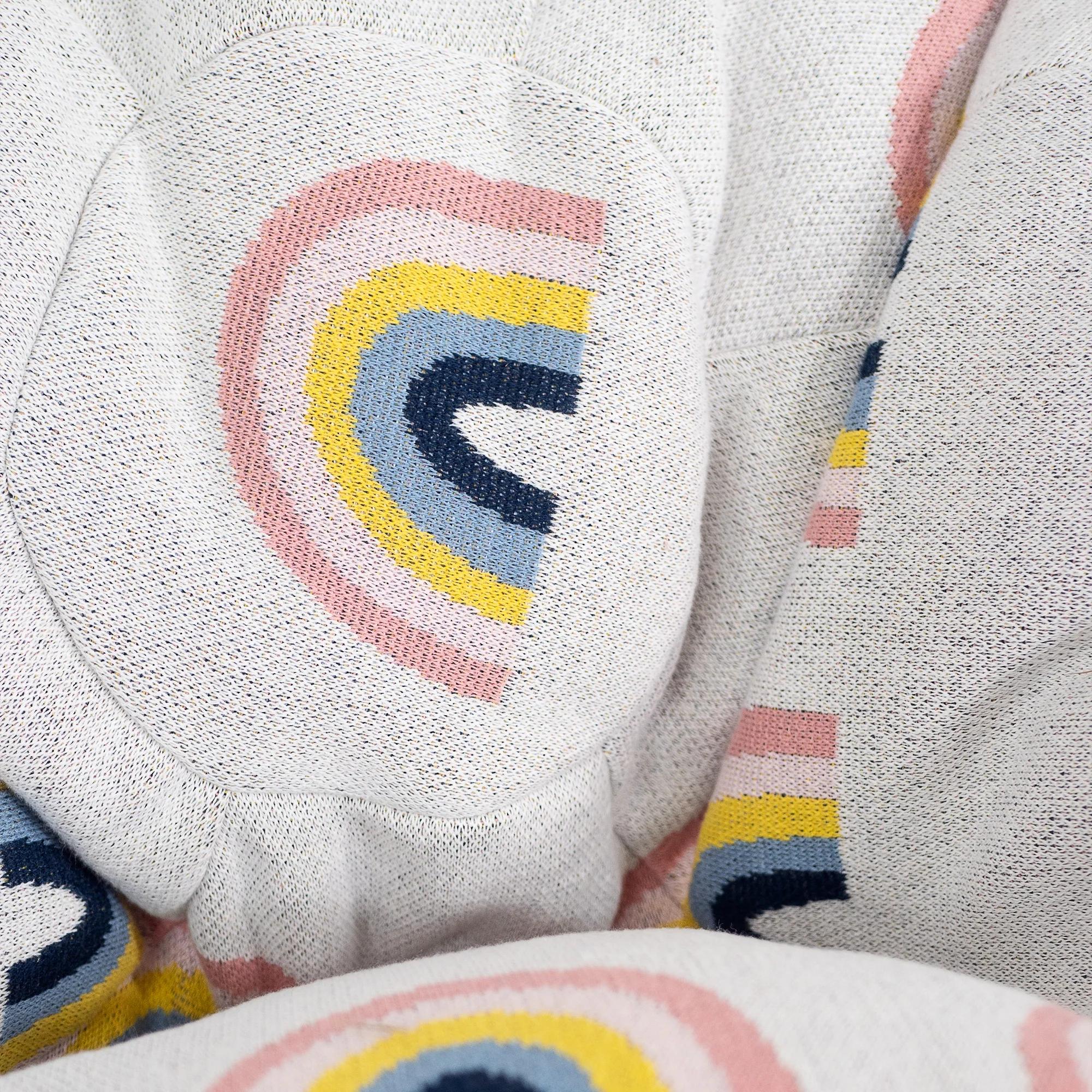 Klassicher Kindersessel Sitzsack 1-5 jahren - Gestrickte Regenbogen - Image 3