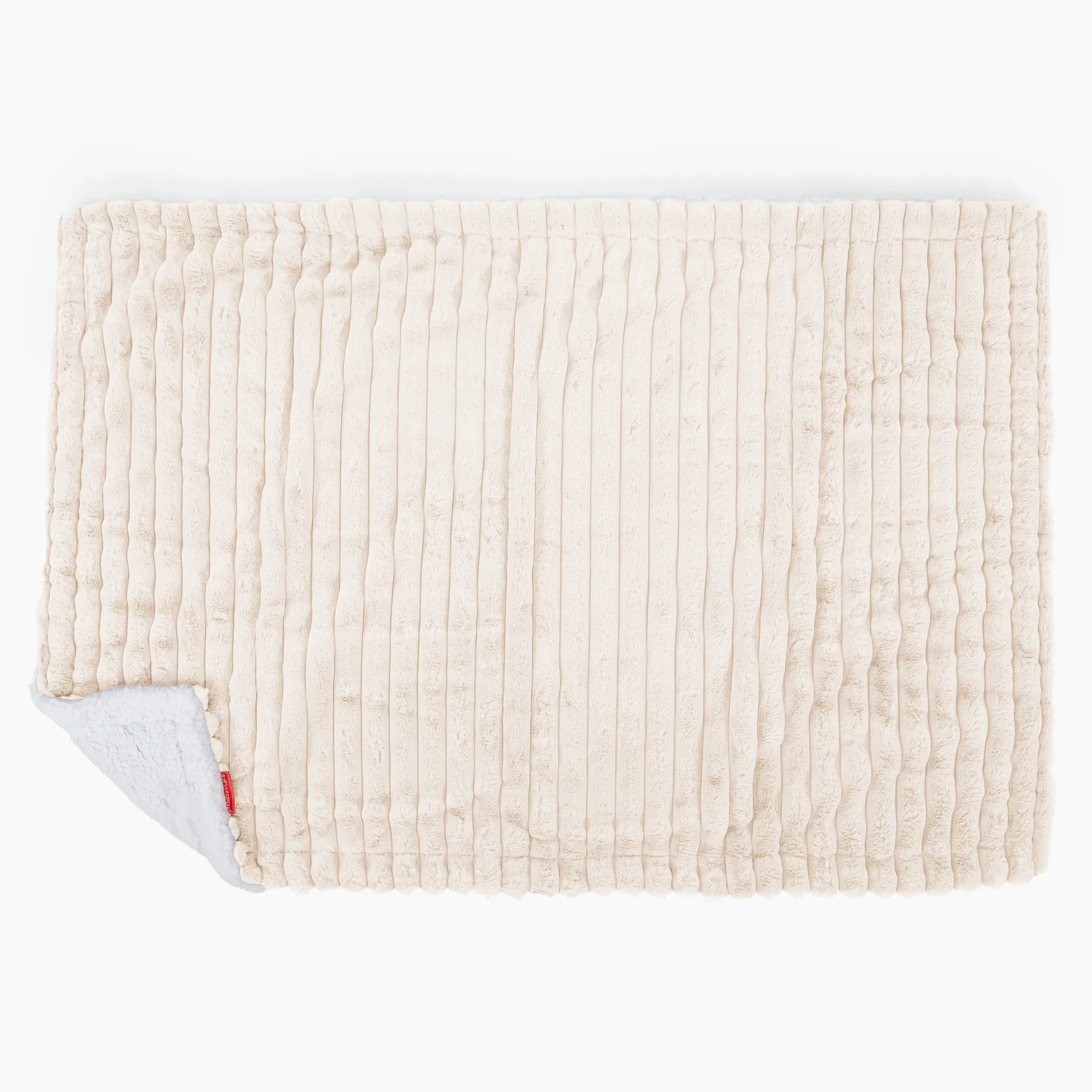 Sherpa-Decke - Ultra Plüsch Cord Creme - Image 3