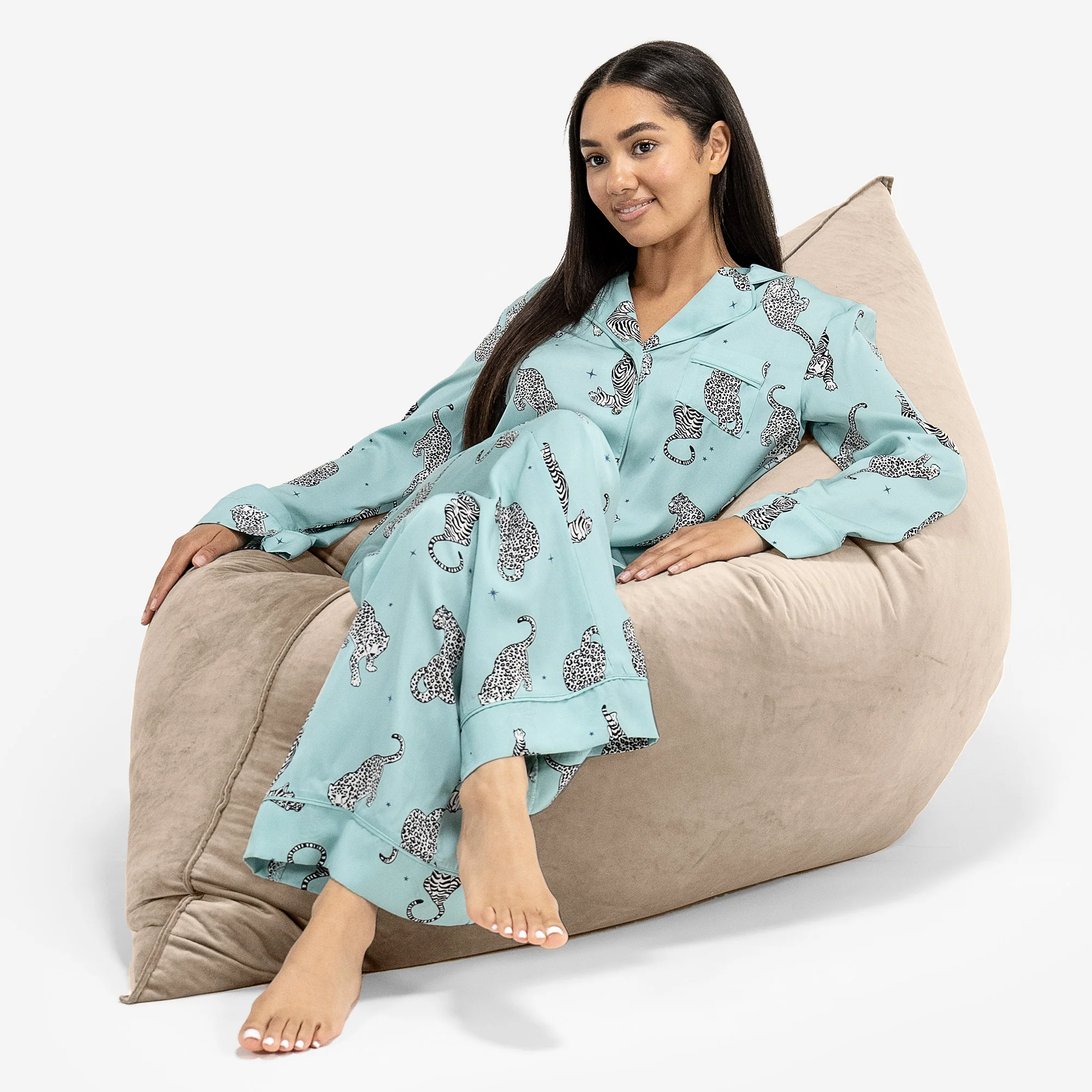 Sitzsack XXL - Samt Nerzfarben - Image 4