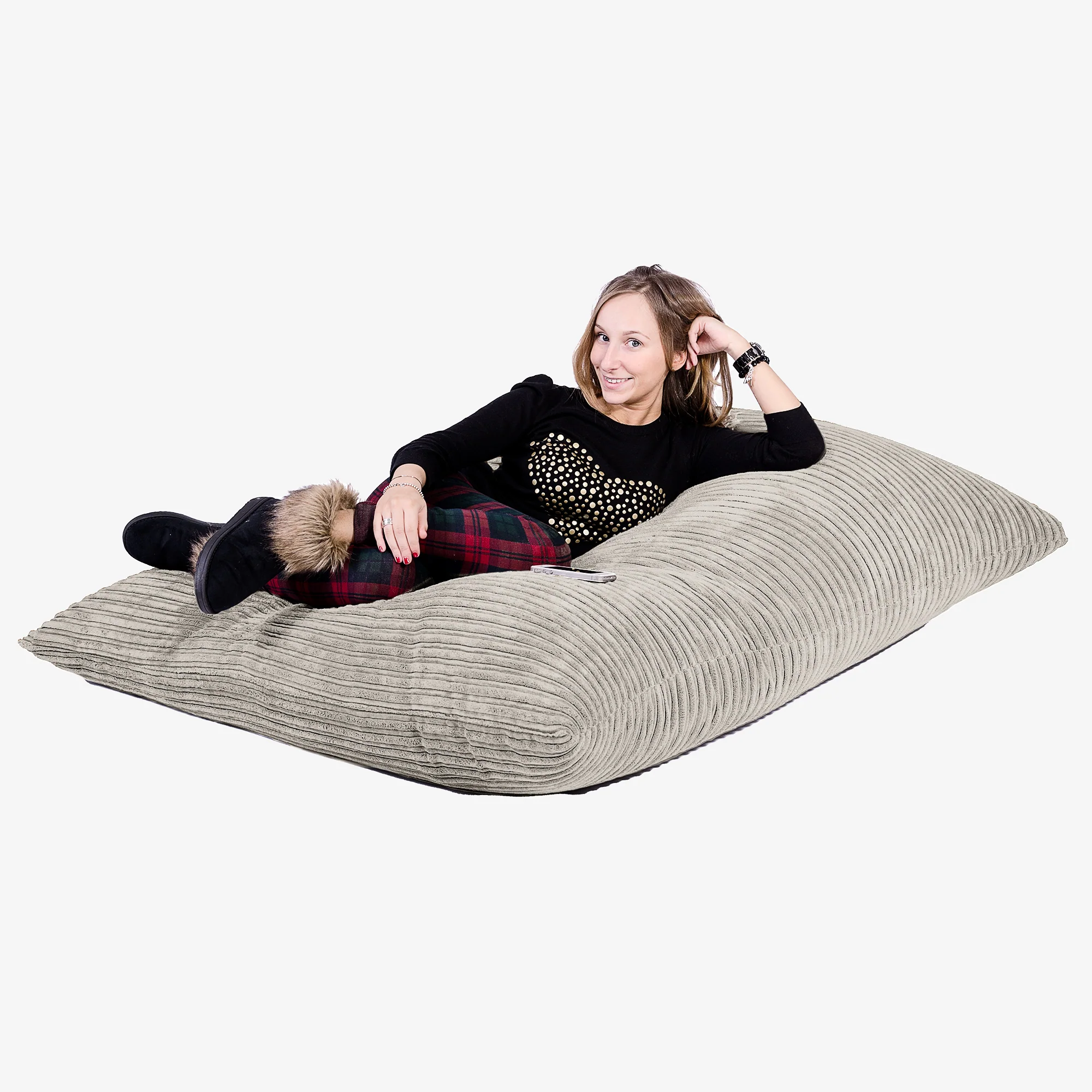 Sitzsack XXL - Cord Nerzfarben - Image 3