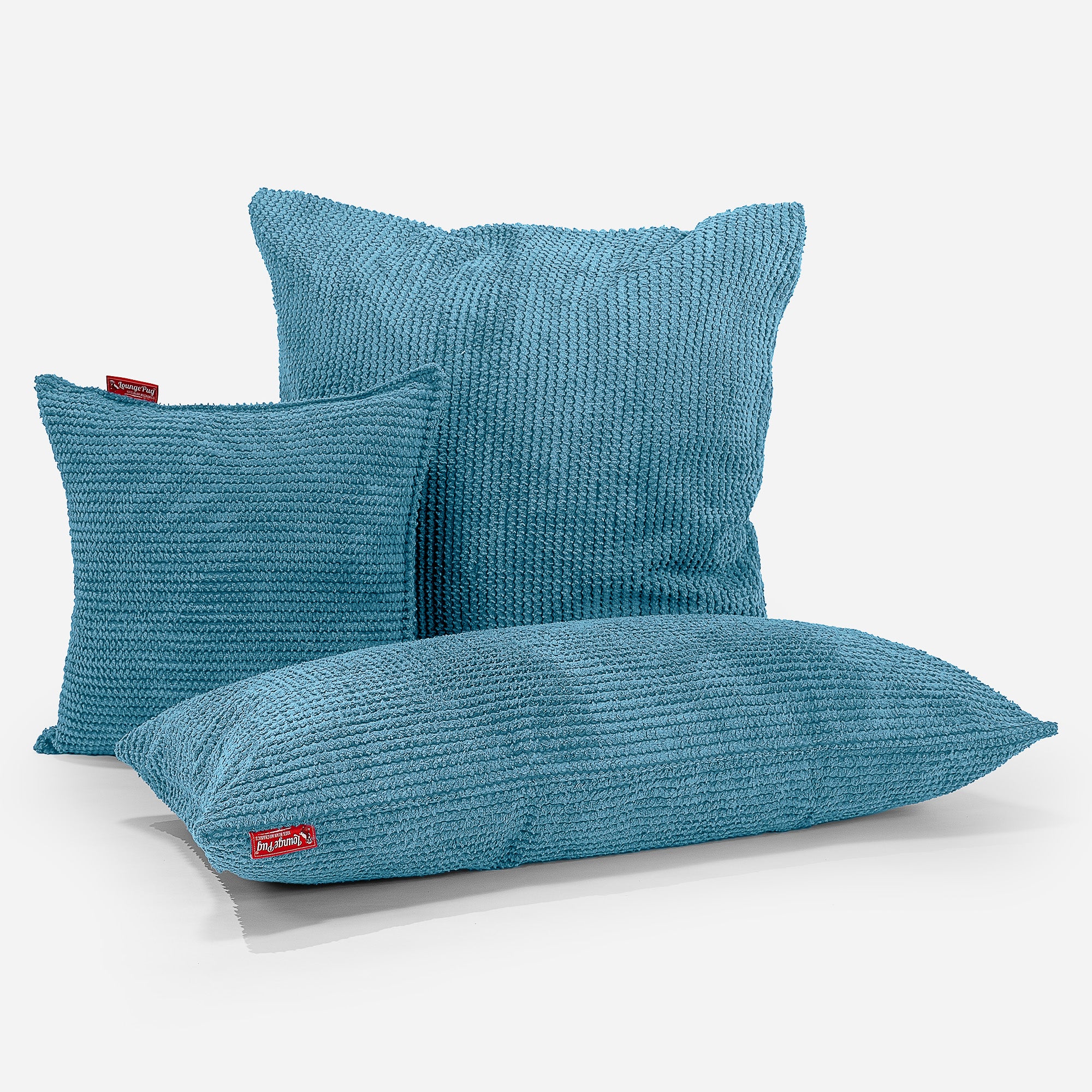 Dekokissen / Sofa Kissenbezug 47 x 47cm - Pom-Pom Türkis - Image 4